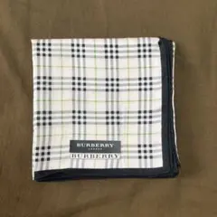 BURBERRY チェック柄大判ハンカチ ピンク