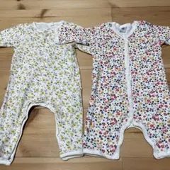 PETIT BATEAU ロンパース 2枚セット 3M 60cm