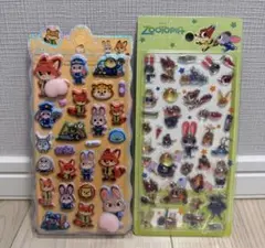 ズートピアおしりシールボンボンシール2枚