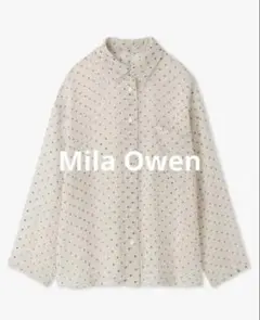 MilaOwen ミラオーウェン　ドットシャツ　シースルー　美品　完売商品のサムネイル