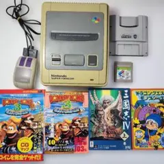 【動作未確認】 スーパーファミコン 本体 周辺機器　攻略本セット