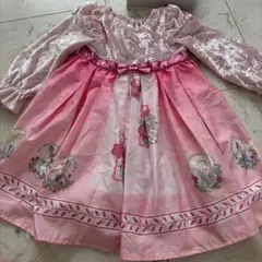 Shirley Temple ウサギ柄 ワンピース ピンク - メルカリ