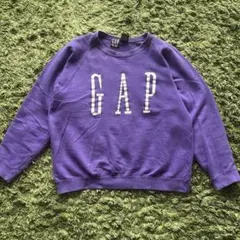 90s USA製 OLD GAP ロゴ刺繍 スウェット XL 茄子紺 テック - メルカリ