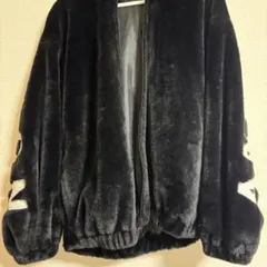 黒ファー素材ジャケット