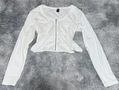 ホワイト トップス LX y2k