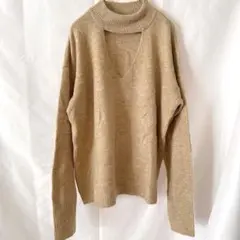 ✨美品✨ 1.STATE ワンステイト カットアウト モックネック ニット