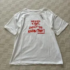 新品 ENLIKE ロゴプリント Tシャツ 半袖 ホワイト