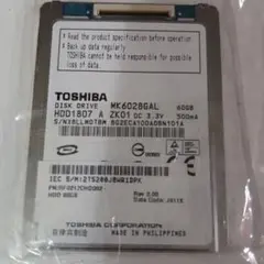 TOSHIBA DISK DRIVE HDD 60GB