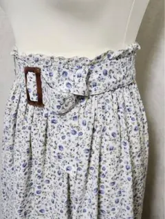 ☀️♥️earth music＆ecology 花柄フレアスカート フリーサイズ