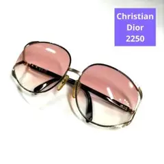 Christian Dior サングラス 2250 ゴールド レディース