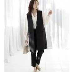 【1回着用のみ】RANAN ブラック パンツセットアップ Lサイズ