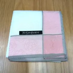YSL イヴサンローラン　大判ハンカチ　50cm×50cm