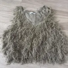JEANASIS フリンジニットベストのサムネイル