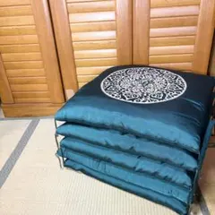美品/高級】銘仙判郡内織 来客用座布団 5枚セット 葡萄華紋 - メルカリ