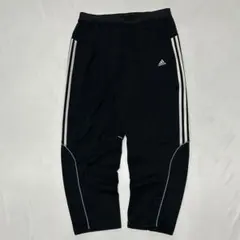 00s Adidas 2XL トラックパンツ ドローコード 極太 Tech 刺繍