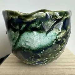 山口真人　黒織部ぐい呑　志野　美濃　酒器　酒碗　新品未使用　真作保証　ぐい呑み 山口真人 織部ぐい呑 美濃 織部 酒器 新品未使用 本物保証 ぐい呑 盃