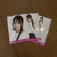 乃木坂46 生写真 佐藤璃果 肩あきトップス 3種コンプ