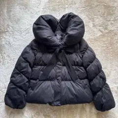 RUIRUE BOUTIQUE リボン ダウンジャケット ブラック