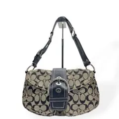 良品　COACH コーチ　ソーホー　ショルダーバッグ　肩掛け　シグネチャー