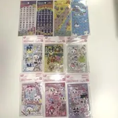 【超特価】たまごっち たまもりしーるリフィル6種　ぷくぷくシール4種