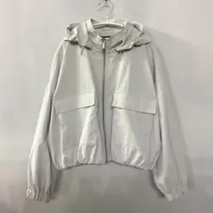 ZARAラバーフィニッシュ フーデッド　ジャケット　L