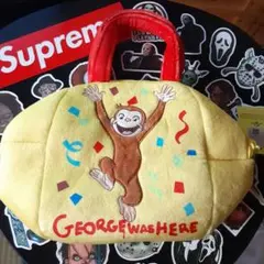 本日限定！555円→444円。おさるのジョージ★アップリケ　バッグ