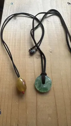 高級宝石ペンダントネックレス 2点 まとめ商品