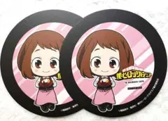 僕のヒーローアカデミア　麗日 お茶子　コースター　アニイトカフェ