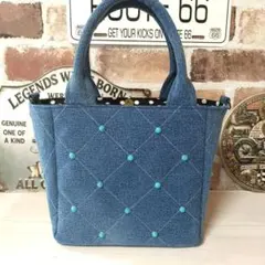 ラシット russet デニム ショルダーバッグ レザーチャームセット