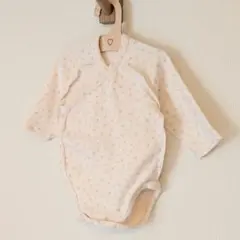 新生児〜 ボディスーツ リーフ柄