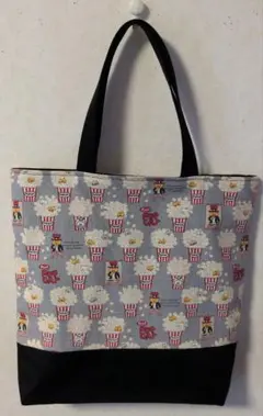 トートバック（ハンドメイド）コットンこばやし ねこ柄