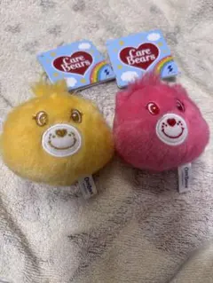 ケアベア ぬいぐるみセット（黄色・ピンク）