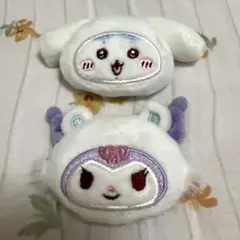 ちいかわ　サンリオ　シークレットヘアクリップ　ハチワレ　シナモン　モモンガ