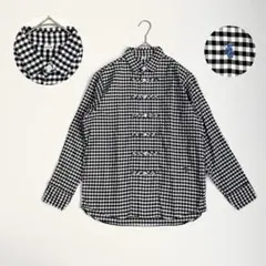 極美品✦ฺ45R/薄オックスギンガムの908 8ノットシャツ ブルー - メルカリ