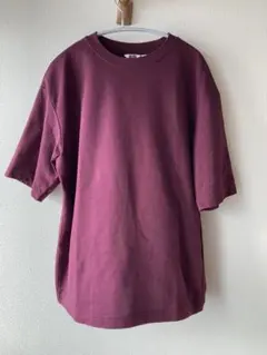 UNIQLO エアリズムコットンオーバーサイズTシャツ/5分袖　ユニクロ　L