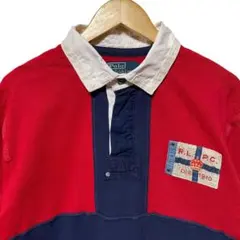 90s Ralph Lauren ラルフローレン フラッグ ラガー シャツ XL