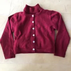 【ファミリア】120cm 赤ニット・アンサンブル(長袖・半袖)