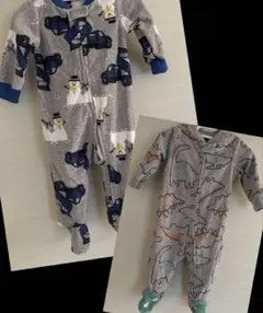 【まとめ売り】ベビー ロンパース カバーオール フリース　6M 60-70cm