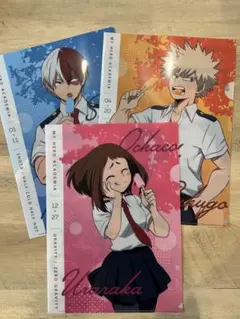 【24時間以内に発送】ヒロアカ 僕のヒーローアカデミア クリアファイル 3枚