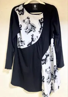 Drug honeyスケルトンテディ長袖トップス ブラック