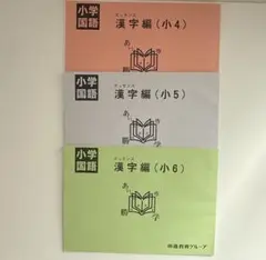 市進学院 小学国語 エッセンス漢字編小4・小5・小6 3冊セット