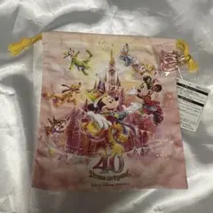 ディズニー 40周年 巾着 新品未使用のサムネイル