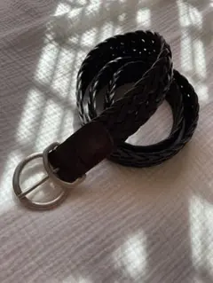 andersons ダークブラウン メッシュレザーベルト