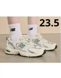 ニューバランス MR530SX 新品 ホワイト シルバー グリーン 23.5