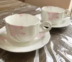 カップ&ソーサー 2客 ハンコック 貴重✴︎
