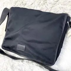 タグ付き　COACH コーチ　ショルダーバッグ　ナイロン　レザー　美品