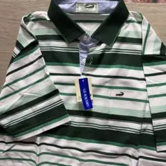 Ben Hogan メンズ ゴルフシャツ グリーンストライプ Lサイズ - メルカリ