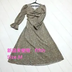 新品未使用　fifth　花柄ロングワンピース　Size.M