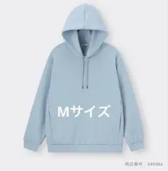 GU ジーユー ダブルフェイスパーカー 長袖 MEN くすみブルー