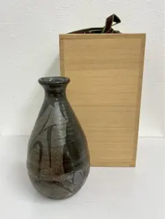 益子焼 明石庄作 鉄絵角瓶 - メルカリ